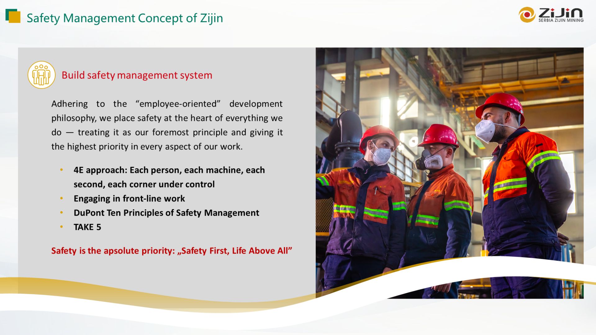 Safety Management Concept of Zijin